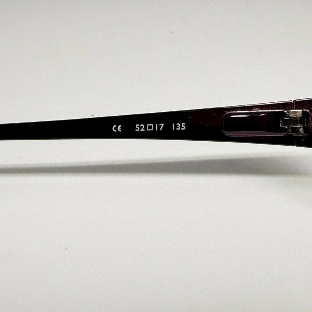 Nine West NW1011 505 Purple Rectangular Metal Eyeglass Frames 52-17-135